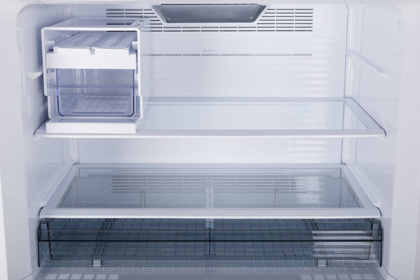 Refrigerator Isolated on White Background. Modern Kitchen and Domestic Major Appliances - Φωτογραφία, εικόνα