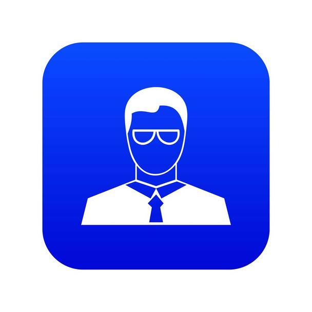 Teacher icon digital blue - Vector, Imagen