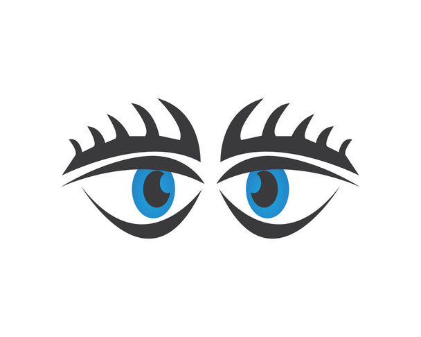 目のケア健康ロゴ ベクトル - ベクター画像