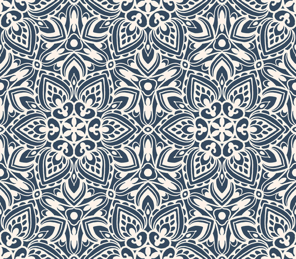 Black and white seamless pattern with arabesques  in a retro style. Vector illustration - Vektori, kuva