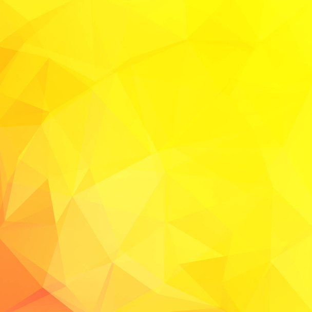 Fondo abstracto formado por triángulos amarillos. Diseño geométrico para presentaciones de negocios o volante de banner de plantilla web. Ilustración vectorial - Vector, imagen