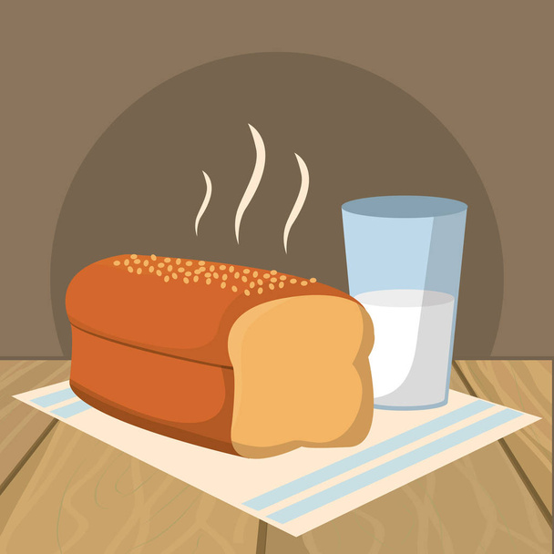 смачна їжа сніданок мультфільм
 - Вектор, зображення