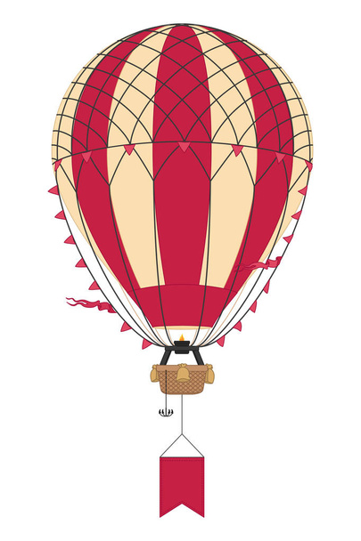 θερμό αερόστατο διανύσματος αεροστάτη - Διάνυσμα, εικόνα