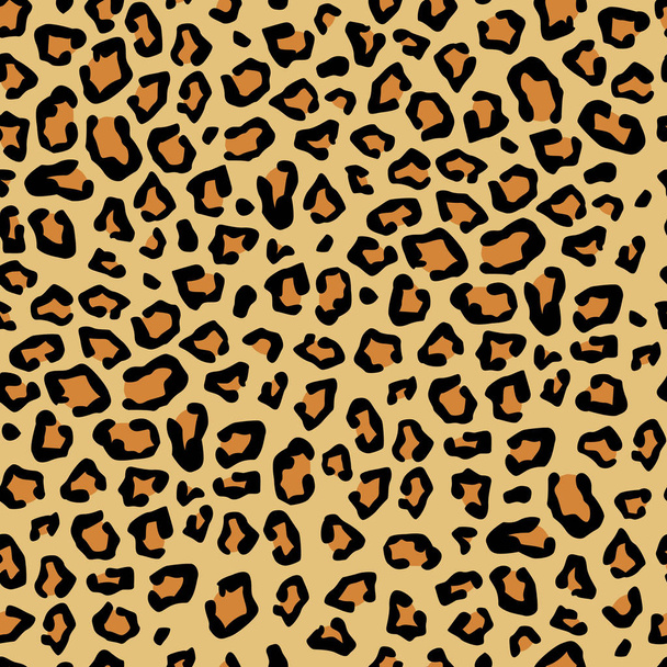 Леопард бесшовная текстура, имитация. Векторная леопардовая кожа
. - Вектор,изображение