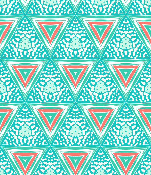 Geometric pattern with triangles and random dots - Vector, Image