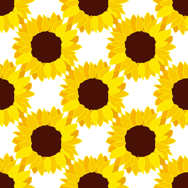 vector sunflower flower pattern - Vektor, kép