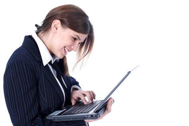 Businesswoman with PC - Photo, image