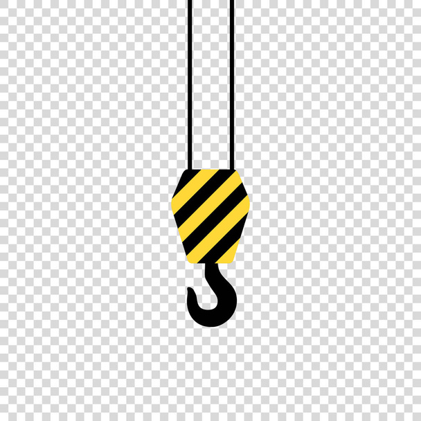crochet de grue sur fond vide jaune noir
 - Vecteur, image