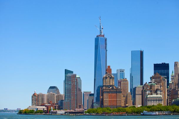 Νέα Υόρκη πόλη, ΗΠΑ, Πανόραμα στον ορίζοντα του Μανχάταν κτίρια - Φωτογραφία, εικόνα