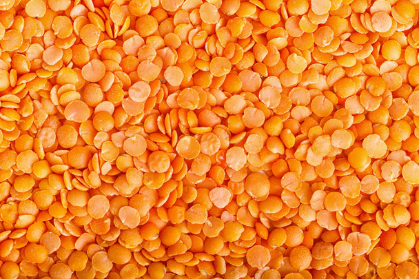 Texture of red lentils. - Photo, Image