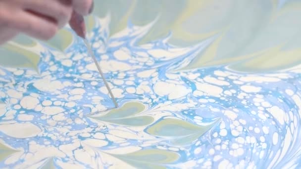 Padrões abstrativos de tintas a óleo
 - Filmagem, Vídeo