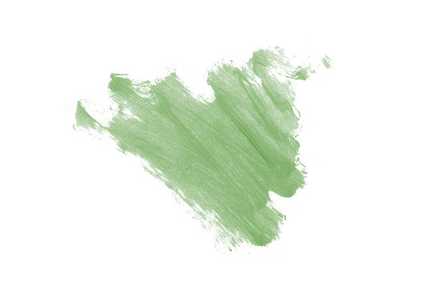 Επίχρισμα και υφή του κραγιόν ή ακρυλικό χρώμα απομονώνονται σε λευκό - Φωτογραφία, εικόνα