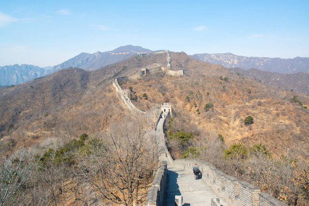 Велика Китайська стіна в Mutianyu, недалеко від Пекіна, Китай  - Фото, зображення