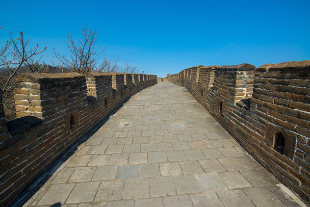 Kínai nagy fal a Mutianyu, Peking közelében, Kína  - Fotó, kép