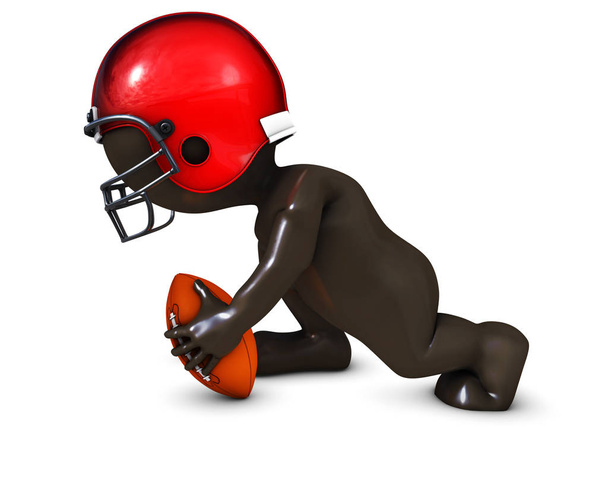 Morph Man giocare a football americano
 - Foto, immagini