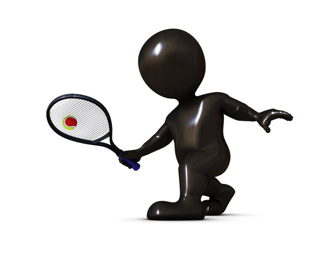 Morph Man jugando al tenis
 - Foto, Imagen