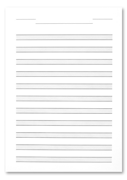 Music score paper. - Photo, Image