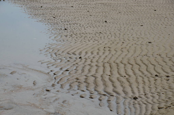abstrakte strukturierte Sandoberfläche als Hintergrund  - Foto, Bild