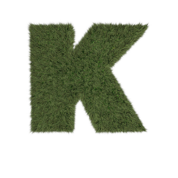 3D Grassy Alphabet Letter - Photo, Image