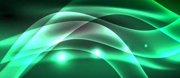 Неонові хвилі світла
 - Вектор, зображення