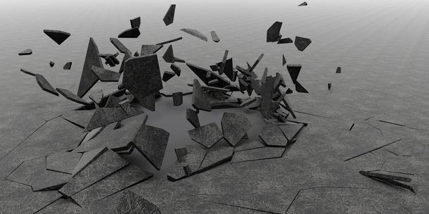 3D Shatter Абстрактний фон шпалер
 - Фото, зображення