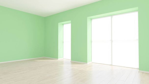 3D Contemporary Empty Room - Photo, Image