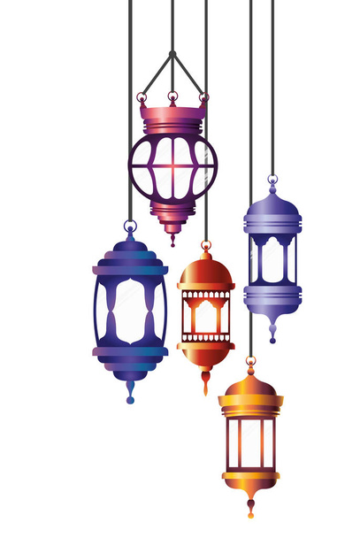 icona appesa lanterna ramadan kareem
 - Vettoriali, immagini