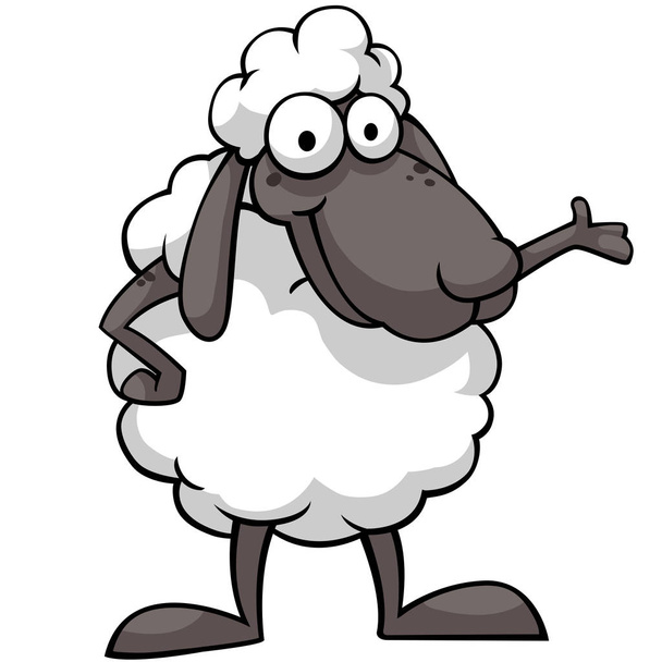 Sheep - Vector, afbeelding