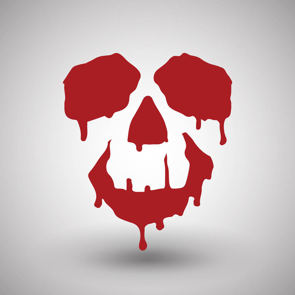 Bloody skull - Vektor, Bild