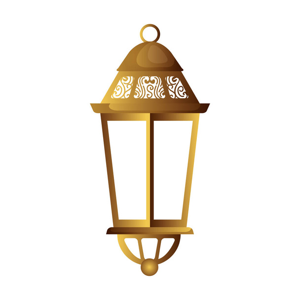ramadam karem visící zlatá lampa - Vektor, obrázek