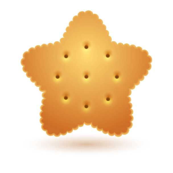 Biscoito em forma de estrela
 - Vetor, Imagem