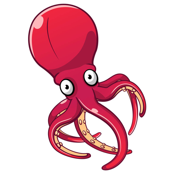 chobotnice kreslený - Vektor, obrázek