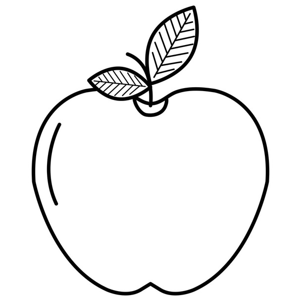 apple fresh fruit icon - Vector, Image