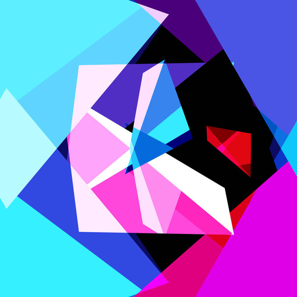 Abstract multicolored geometric trendy background - Vector, Image