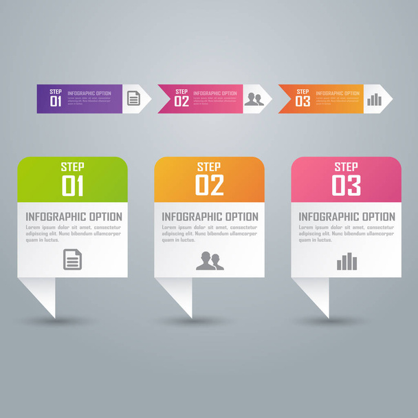 Colorful infographic - Vector, Imagen
