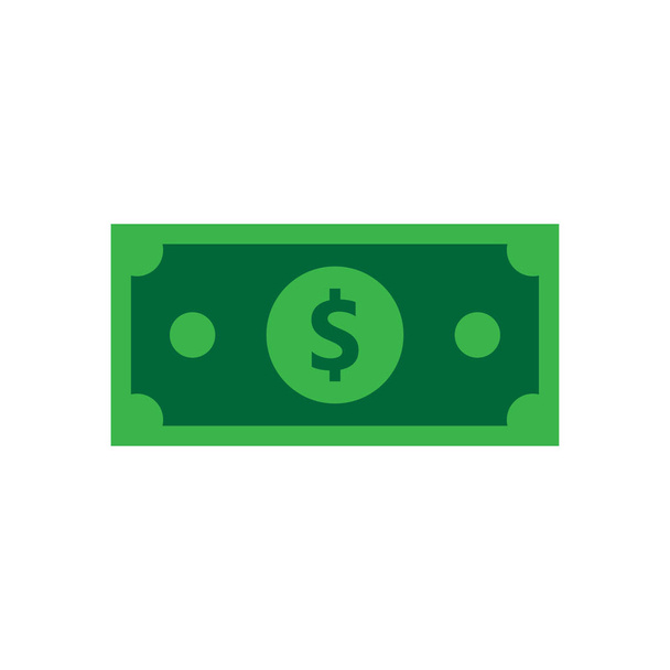 Cash Icon in Trendy Colored Style Isolated on white Background.  - Vector, Image
