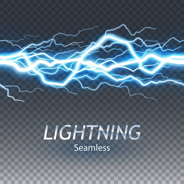 Naadloze Asset van Lightning en Thunder Bolt of elektrische - Vector, afbeelding