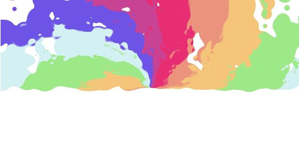 kleurrijke Splatter Blot verspreiden turbulente abstract schilderij illustratie achtergrond nieuwe unieke kwaliteit kunststijl volle vrolijke koele mooie mooie 4k stockafbeelding - Foto, afbeelding
