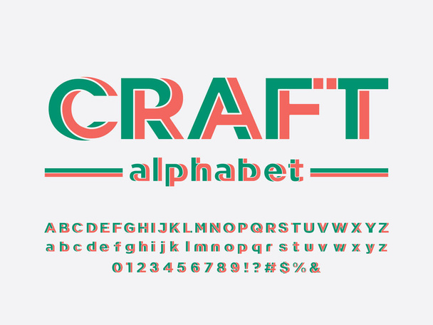 Vector del diseño abstracto moderno del alfabeto - Vector, Imagen