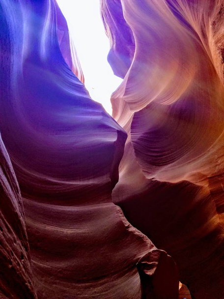 Exploring beautiful Antelope Canyon in Arizona USA - Photo, Image