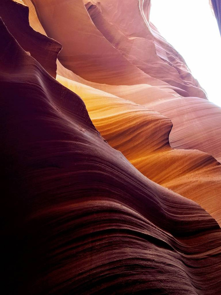 Exploring beautiful Antelope Canyon in Arizona USA - Photo, Image
