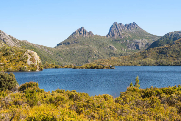 Cradle mountain en duif lake - Foto, afbeelding