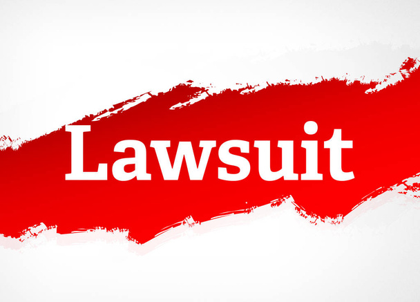 Lawsuit Red Brush Abstract Background Illustration - Photo, Image
