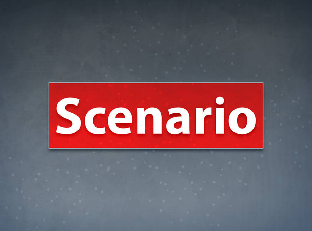 Scenario Red Banner Abstract Background - Photo, Image