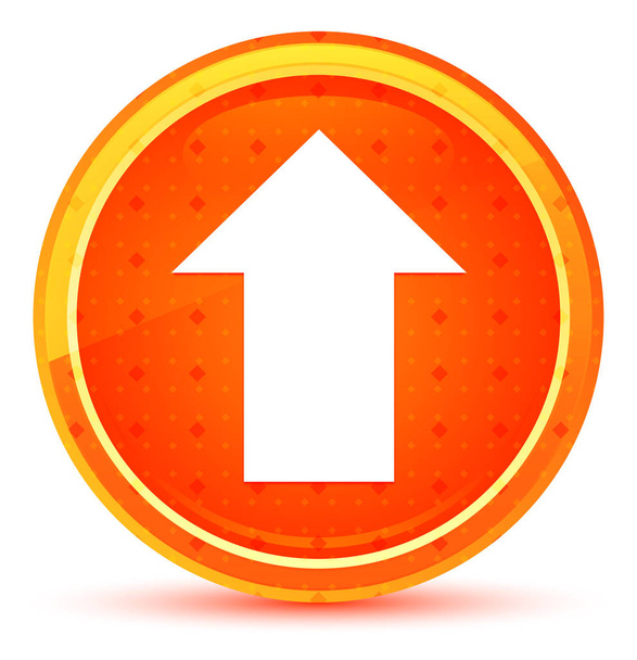 Ikona upload naturalny pomarańczowy okrągły przycisk - Zdjęcie, obraz