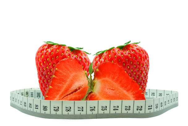 Strawberries and meter - Photo, image