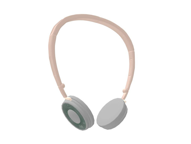 Audio zene fejhallgató 3D renderelés - Fotó, kép
