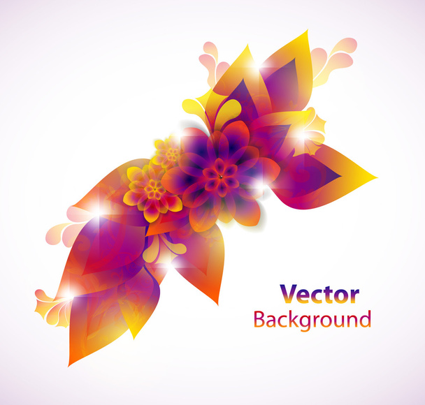 Цветочный абстрактный фон
 - Вектор,изображение
