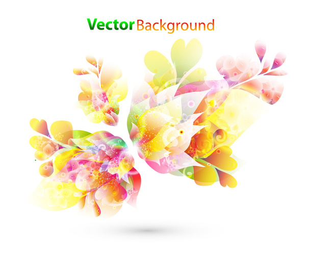 Floral abstract background - Vector, Image