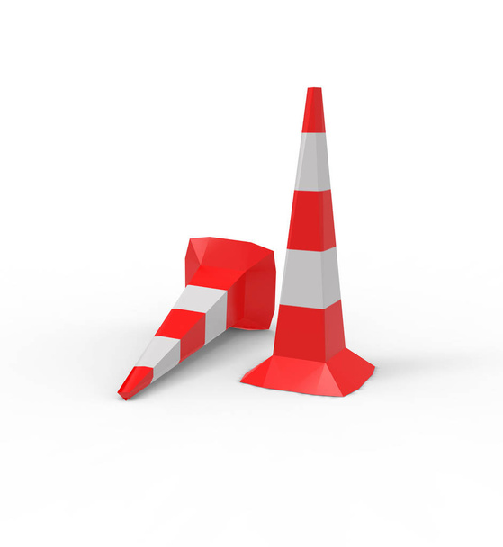 Trafic Cone Set rendu 3D
 - Photo, image